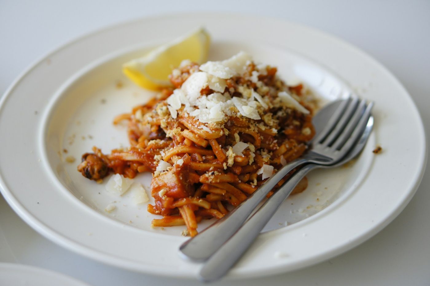 Piatto di spaghetti